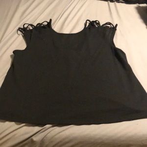 Shein black tshirt